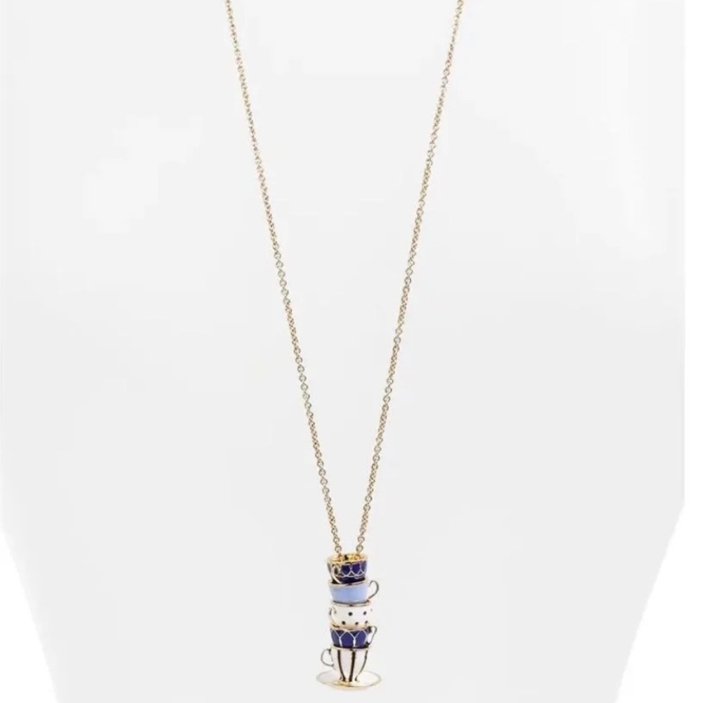 $128 Kate Spade tea time teacup pendant - Picture 2 of 10